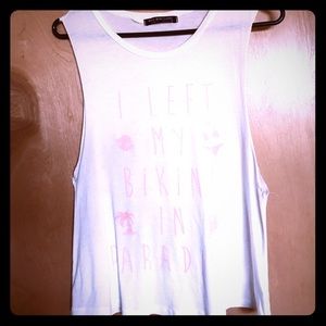 Cute Low-cut arm hole Tee
